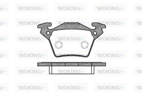 Тормозные колодки зад. W638 (95-03) WOKING P6173.00