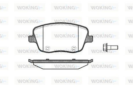 Колодки гальмівні диск. перед. (Remsa) VAG Fabia I II Roomster / Codoba Ibiza (P6753.00) WOKING P675300