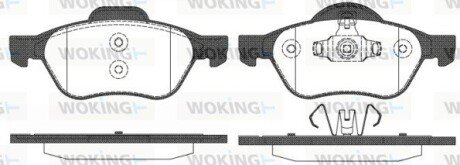 Колодки гальмівні диск. перед. (Remsa) Renault Megane II, Scenic II (P8623.10) WOKING P862310