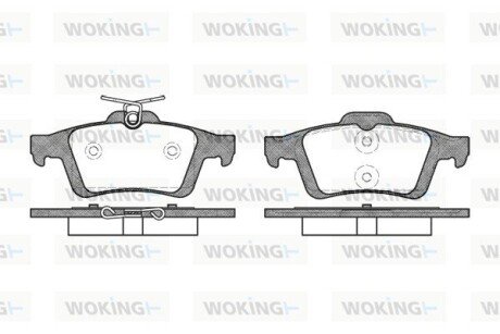 Тормозной колодки диск. задн. (выр-во Remsa) Ford Focus II C-max I II / Kuga II / Mazda 3 I II Mazda 5 I II (P9423.30) WOKING P942330