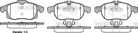 Колодки гальмівні диск. перед. (Remsa) Opel Vectra C ATE ver. (P9883.40) WOKING P988340