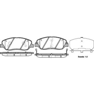 Гальмівна колодка дискова (P13263.02) WOKING WK4548