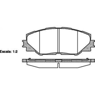 Гальмівна колодка дискова (P13343.00) WOKING WK4554