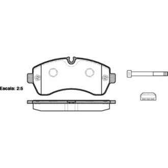 Гальмівна колодка дискова (P13433.00) WOKING WK4567