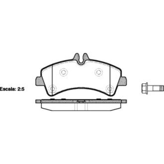 Гальмівна колодка дискова (P13473.00) WOKING WK4573