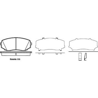 Гальмівна колодка дискова (P13673.02) WOKING WK4600