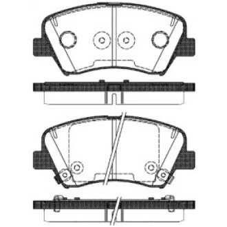 Гальмівна колодка дискова (P15123.32) WOKING WK4753