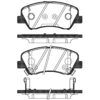 Гальмівна колодка дискова (P15883.02) WOKING WK4837