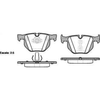 Гальмівна колодка дискова (P2813.61) WOKING WK5040