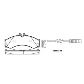 Гальмівна колодка дискова (P7143.12) WOKING WK5615