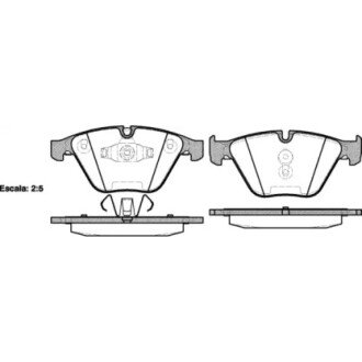 Гальмівна колодка дискова (P9573.10) WOKING WK5855