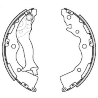 Гальмівна колодка барабанна (Z4234.00) WOKING WK6346