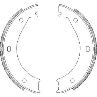 Гальмівна колодка барабанна (Z4404.00) WOKING WK6507