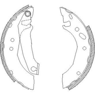 Гальмівна колодка барабанна (Z4507.00) WOKING WK6541