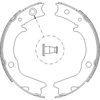 Гальмівна колодка барабанна (Z4702.00) WOKING WK6642