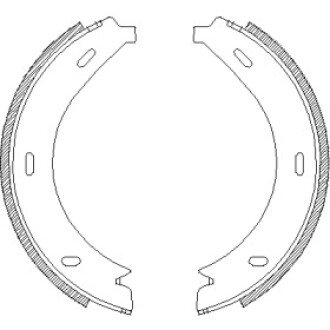 Гальмівна колодка барабанна (Z4713.01) WOKING WK6656