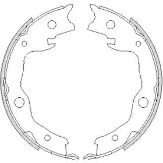 Гальмівна колодка барабанна (Z4752.00) WOKING WK6697