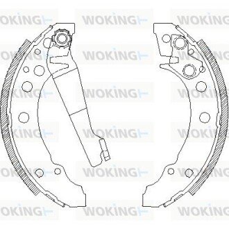 Гальмівні колодки зад. Golf I/II/Passat/Polo/Audi 80 >01 (ATE) WOKING Z4045.00