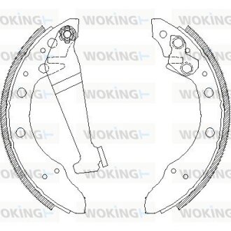 Гальмівні колодки 100/80/Cordoba/Fabia/Felicia/Fox/Ibiza/Lupo/Passat (76-15) WOKING Z4046.00