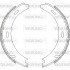 Колодки гальмівні бараб. задн. (Remsa) MB A-class (W169) 1.5i 1.7i (04-12) (Z4093.01) WOKING Z409301 (фото 1)
