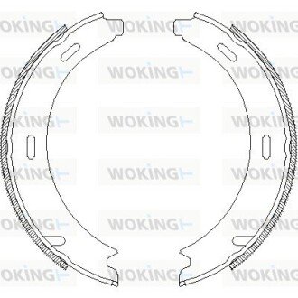 Колодки гальмівні бараб. задн. (Remsa) MB A-class (W169) 1.5i 1.7i (04-12) (Z4093.01) WOKING Z409301 (фото 1)