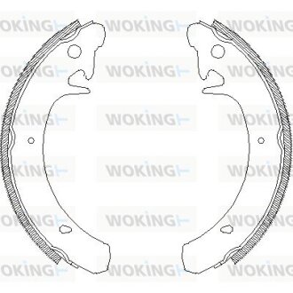 Гальмівні колодки зад. Kalina/Priora/Samara/Slavuta (76-18) WOKING Z4129.00