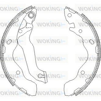 Колодки тормозные бараб. задн. (выр-во Remsa) Hyundai Matrix 01>10 (Z4141.00) WOKING Z414100