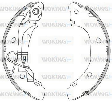 Колодки ручного тормоза Touareg 02-10/Cayenne 02-07/LR III 02-12/Audi Q7 06-15 (VAG) WOKING Z4163.00