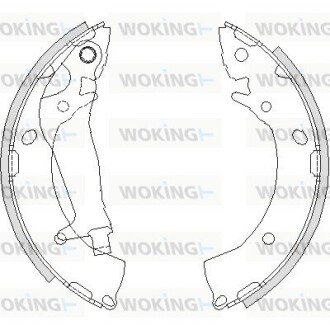 Колодки тормозные бараб. задн. (выр-во Remsa) Hyundai Getz 1,1-1,6i 1,5d (Z4203.00) WOKING Z420300