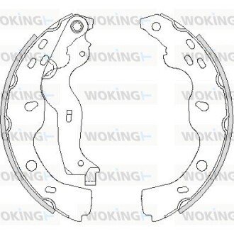 Колодки тормозные бараб. задн. (выр-во Remsa) Suzuki SX4 06-14,Fiat Sedici 06-14 (Z4227.00) WOKING Z422700