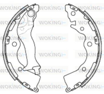 Колодки тормозные бараб. задн. (выр-во Remsa) Hyundai Accent III Rio III 06> (Z4234.00) WOKING Z423400