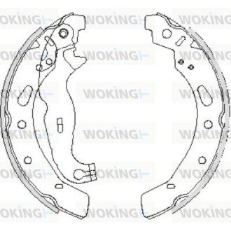 Колодки тормозные бараб. задн. (выр-во Remsa) Ford Fiesta 09> (Z4242.00) WOKING Z424200