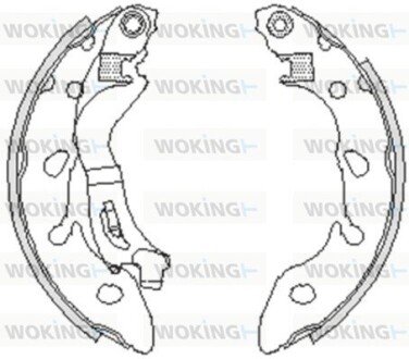 Колодки тормозные бараб. задн. (выр-во Remsa) Fiat 500 07> Panda 03> (Z4249.00) WOKING Z424900