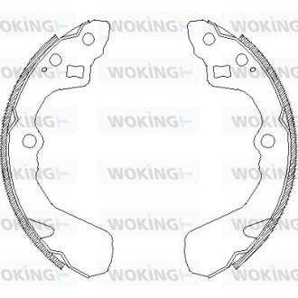 Колодки гальмівні бараб. задн. (Remsa) Suzuki Swift 05> (Z4386.00) WOKING Z438600