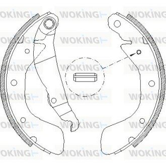 Гальмівні колодки зад. Astra/Combo/Corsa/Lanos (82-12) WOKING Z4398.00