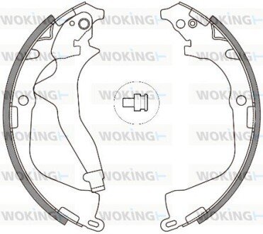 Колодки гальмівні бараб. задн. (Remsa) VW Amarok 10> (Z4648.00) WOKING Z464800 (фото 1)