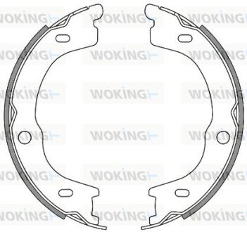 Гальмівні колодки зад. Santa Fe/Sorento (05-21) WOKING Z4672.00 (фото 1)