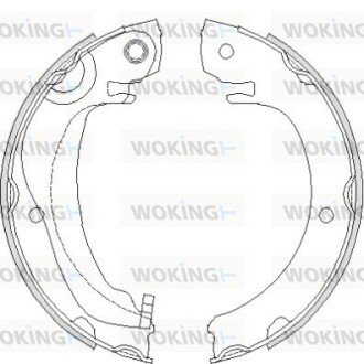 Колодки гальмівні бараб. задн. (Remsa) Toyota Corolla verso 1.6 04-09,Toyota Corolla verso 1.8 04-09 (Z4680.00) WOKING Z468000