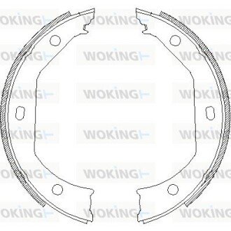 Колодки стоянкового гальма (Remsa) BMW 3e90 X1e83 (Z4716.00) WOKING Z471600 (фото 1)