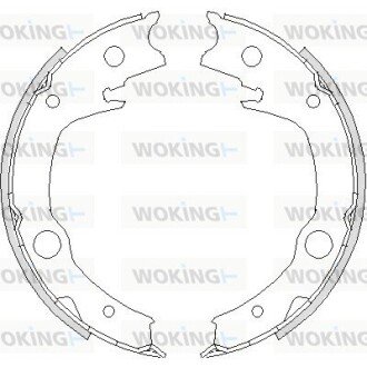 Колодки стояночного тормоза (выр-во Remsa) Toyota Avensis >08 Corolla >07 (Z4729.00) WOKING Z472900