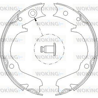 Колодки стоянкового гальма (Remsa) Subaru Legasy Outback 03>09 (Z4734.00) WOKING Z473400