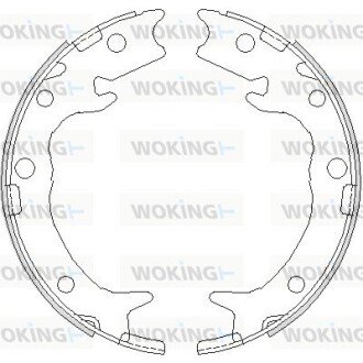 Колодки гальмівні бараб. задн. (Remsa) Honda Accord 2.0i 2.2d (03-12) (Z4737.00) WOKING Z473700 (фото 1)
