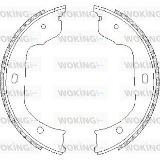 Колодки стояночного тормоза (выр-во Remsa) BMW 5e60 X5e70 7e65 (Z4740.00) WOKING Z474000