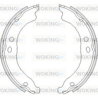 Колодки стоянкового гальма (Remsa) PSA Boxer Jumper, Fiat Ducato 06> (Z4750.00) WOKING Z475000