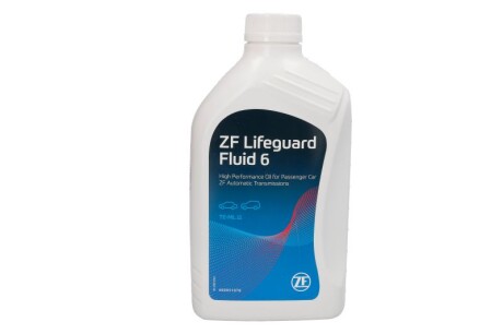 Олива трансмісійна для АКПП LifeguardFluid 6 1L ZF S671090255 (фото 1)