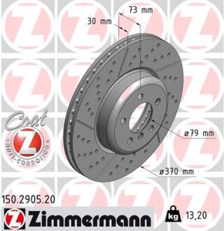 Диск гальмівний ZIMMERMANN 150.2905.20